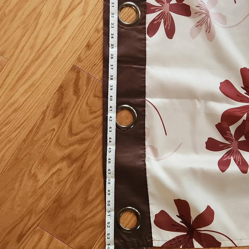 Beautiful flower print curtains